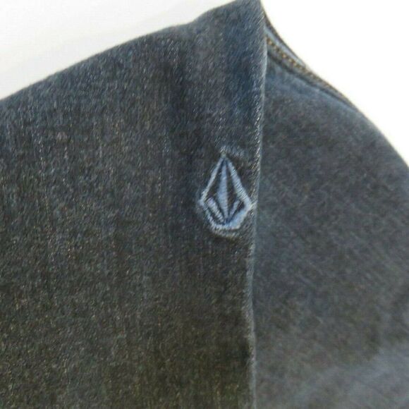 Volcom Denim Jeans Boys Size 27 / 14 Vorta Slim Straight Genuine Skateboard - Picture 7 of 12